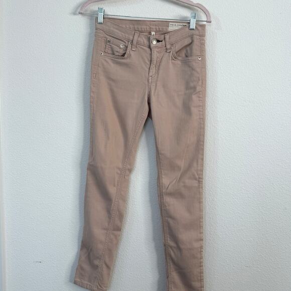 Rag & Bone JEAN MidRise Skinny Pants Distressed Blossom Size 26 Streetwear - Picture 1 of 7